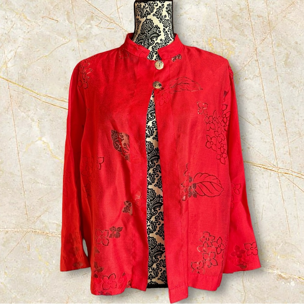 Banana Bay Fine Resortwear Red Top